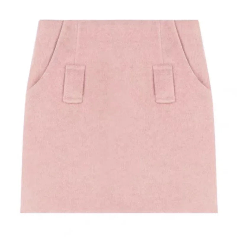 Winter Vingate New 2 Piece Set Women Patchwork Elegant Y2k Knitted Skirt Suit Female Korean Fashion Design Casual Belt Set 2025 - Matrix-studios.com