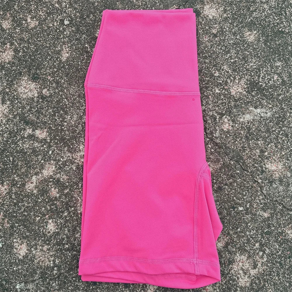 Solid Color High Waist Yoga Short Leg Cycling Women Fitness Sports Short Comprehensive Training Jog Squat Proof Internal Pocket - Matrix Studios