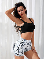 High-Waist Fitness Yoga Shorts Women's Sportswear Butt-Lifting High-Elasticity Moisture-Wicking Breathable for Gym Yoga - Matrix Studios