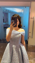 Customized Elegant Evening Gown Sparkling Luxury A-line To The Ground Gowns Gala Elegant Dresses  Luxury Women Modern Style - Matrix-studios.com