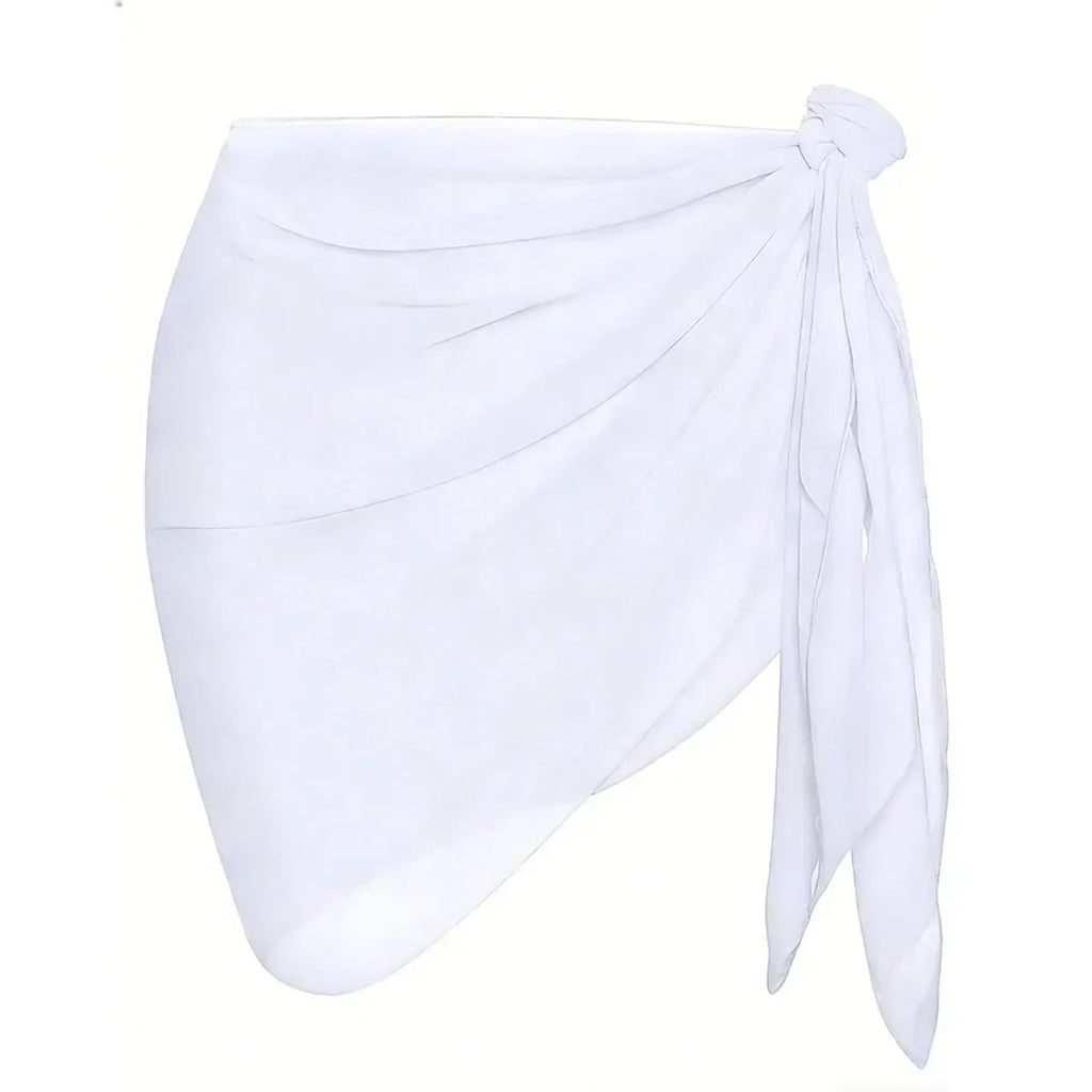 Summer Vacation Bikini Beach Skirt Women Beach Swimming Chiffon Skirt Lightweight Scarf Beach Swimsuit Hoodie Strap Design Sexy - Matrix Studios