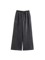 2024 Autumn Jeans Sets Women Turn-down Collar Casual Top Fashion High Waist Streetwear Female Denim Pant Two Piece Set - Matrix-studios.com