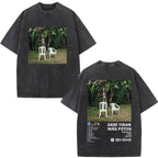 Rapper Bad Bunny Album Cover Print T-shirt Debi Tirar Mas Fotos DTMF Washed Vintage T Shirt Men Women Hip Hop Oversized T-shirts