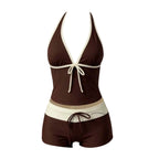 Women'S Swimsuit 2 Piece Polka Dot Tankini Swimsuit For Women Cute Bikini Top With Boyshorts Triangle Bathing Suit For Women - Matrix-studios.com