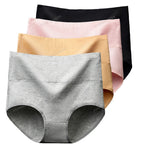 4Pcs Cotton Panties Women High Waist Underwear Body Slim Abdominal Shapers Plus Size Panties Briefs Girls Sexy Lingeries Female - Matrix Studios