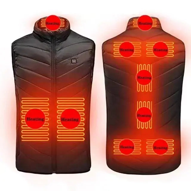 21 Heated Vest Zones Electric Heated Jackets Men Women Sportswear Heated Coat Graphene Heat Coat USB Heating Jacket For Camping - Matrix Studios