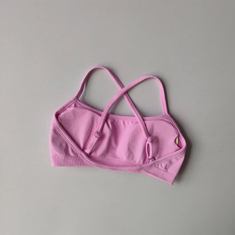 Gathering Shock-proof and Beautiful Back Seamless Sports Bras Gym Women Top Crop Tube Yoga Tops Fitness Scrunch Bum Workout Suit - Matrix Studios
