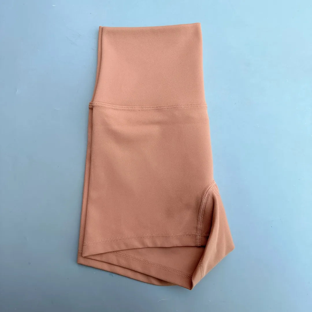 Solid Color Women Fitness Sport Short High Waist Yoga Short Legging Bike Soft Squatting Proof Comprehensive Training Jog Athleti - Matrix Studios