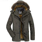 New Winter Men Hooded Fur Collar Long Down Jackets Overcoats Male Multiple Pockets Warm Parkas Quality Man Casual Chaquetas 7XL - Matrix Studios