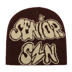 Y2K Letter Butter Knit Hats Skullies Beanies Autumn Winter Warm Hat Men Women Hip Hop Quality Skiing Cap Cycling Windproof New