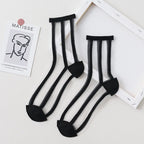 Summer Lace Mesh Transparent Women Socks Ultra-thin Breathable Women Girls Short Socks Harajuku Vintage Streetwear Crew Socks - Matrix Studios