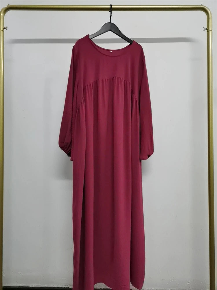 Eid Plain Modest Khimar Abaya Dubai 2024 Muslim Islam Arabic Palestine Abayas For Women Kaftan Dress Caftan Robe Femme Musulmane - Matrix-studios.com