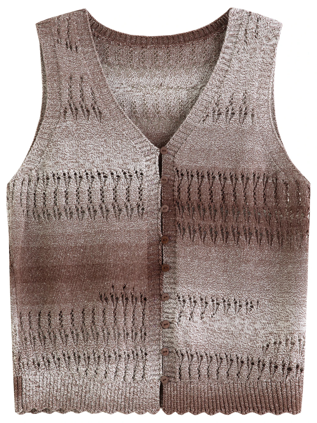 FSLE【Premium Series】 2026 Summer Women's Relaxed Fit Knitted Vest - Vacation Style Sleeveless Top for Resort Outings - Matrix Studios