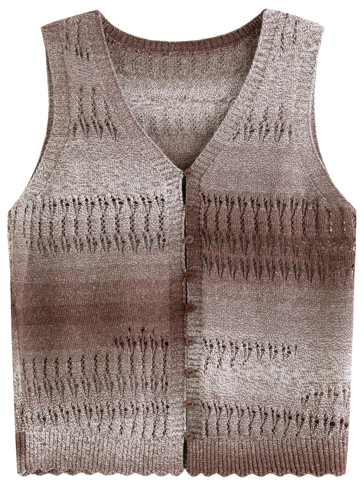 FSLE【Premium Series】 2026 Summer Women's Relaxed Fit Knitted Vest - Vacation Style Sleeveless Top for Resort Outings - Matrix Studios