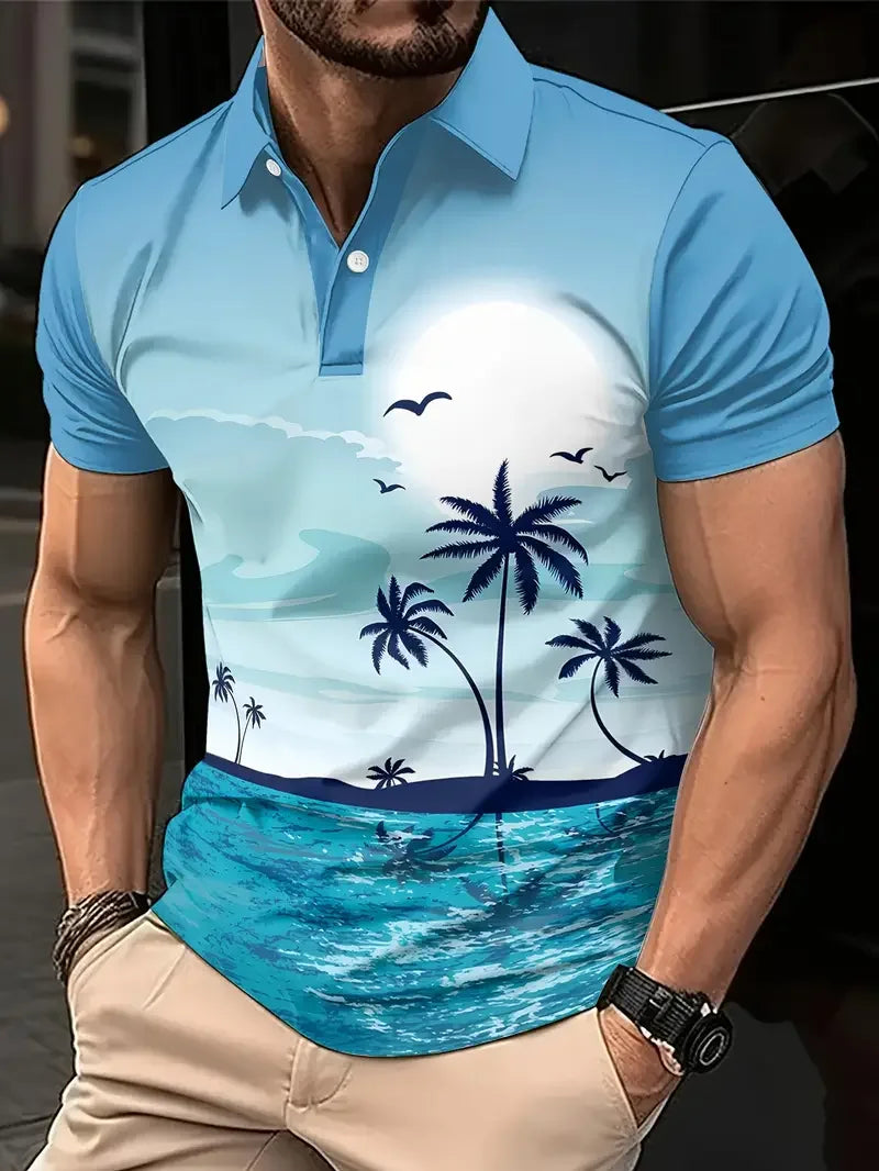 Cat Animal 3D Printed Men Women Polo Shirt 2025 New Fashion Button Lapel Short Sleeve Tops Man T Shirts Graphic Polo Clothing - Matrix-studios.com