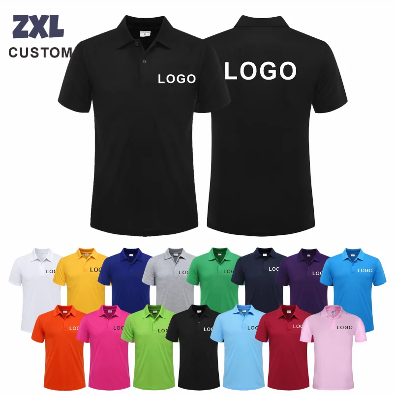 Customized Logo Breathable Polo Shirt Casual Company Group Clothing Lapel Short Sleeve Polo Shirts Work Clothes Print Embroidery - Matrix-studios.com