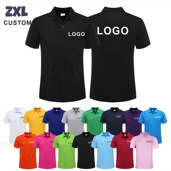 Customized Logo Breathable Polo Shirt Casual Company Group Clothing Lapel Short Sleeve Polo Shirts Work Clothes Print Embroidery - Matrix-studios.com