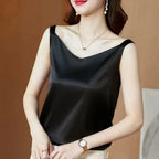 Korean Silk Women Blouses Shirt Woman Satin Blouse Tops Women Satin Lace Embroidery Blouse Top Woman V-neck Printing Shirts Tops - Matrix-studios.com