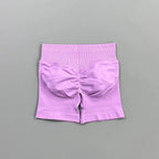 HISTELLO Gym Shorts 4.5" Women Fitness Sports Biker Shorts Low Waist Running Pants Workout Scrunch Butt Yoga Seamless Leggings - Matrix-studios.com