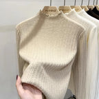 Autumn Winter Chic Bottom Sweaters Women Fashion Turtleneck Pullover Slim Long Sleeve Knitted Jumpers Soft Warm Pull Femme Top - Matrix Studios