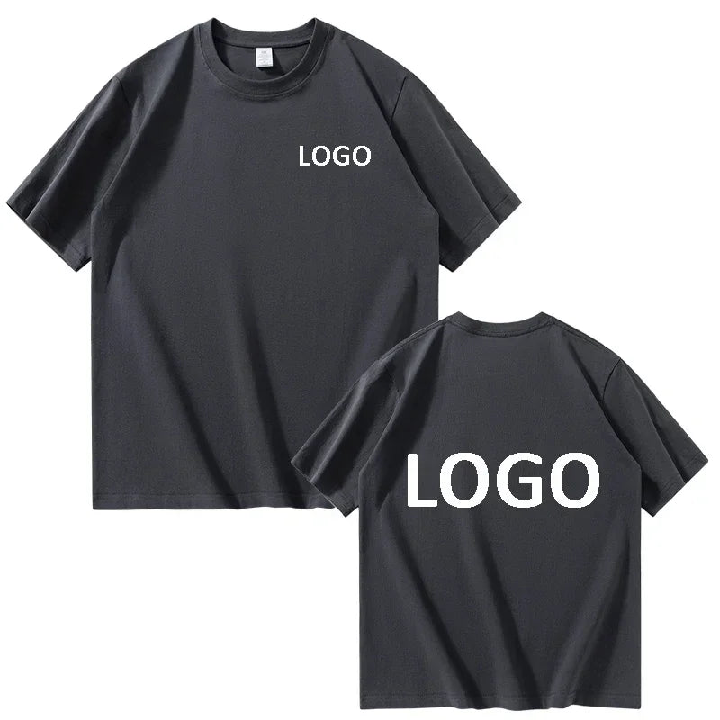 Customized Cotton Printed T-shirts Men Fashion Short Sleeve Tshirt Women Personality Casual Streetwear Tee Tops Camiseta