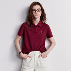 TOYOUTH Women Polo Shirt 2026 Summer New Breathable Short Sleeve Versatile Pullover Tops - Matrix-studios.com