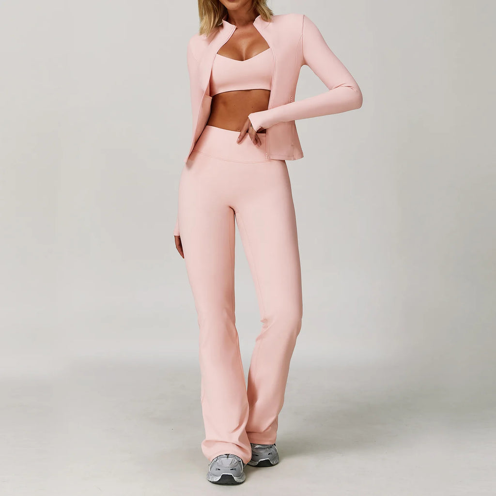 2/3PCS Yoga Suit Sports Set Gym Set Women Tracksuit Running Workout Clothes Long Sleeve Sports Bra Athletic Wear Yoga Clothing - Matrix-studios.com