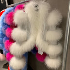 Fur Bomber Ladies New Fashion Jacket Crocdile Sheep Leather With Natural Fur 3573 - Matrix Studios