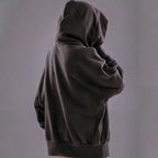 Embroidery Turtleneck Sweatshirt For Men Japanese Ninja Hoodies Autumn Hip Hop Fleece Pocket Streetwear Oversized Y2K Hoody - Matrix Studios