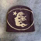 Printed Knit Hat Fashion Hip-Hop Trendy Winter Warm Knit Hat Unisex Pullover Hat