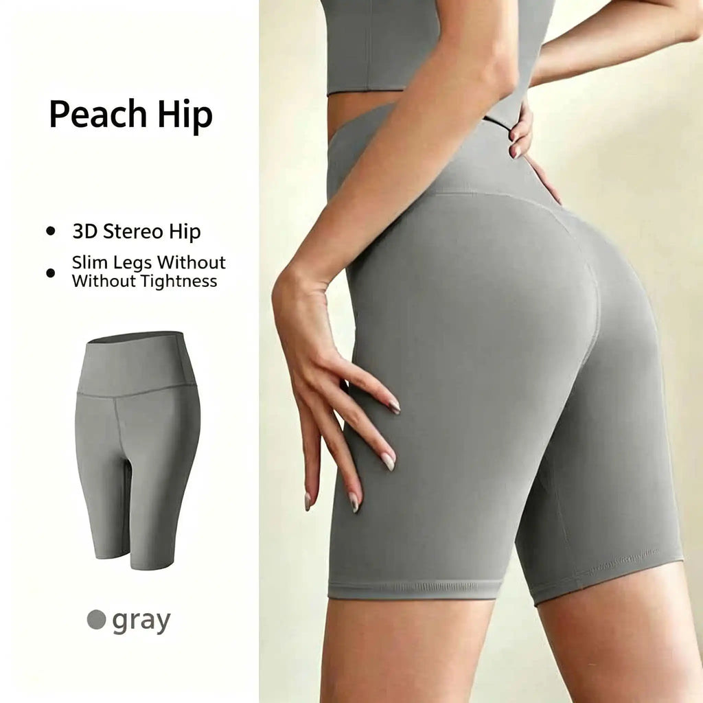 High-Waist Women Yoga Shorts Breathable Quick-drying Fitness Shorts Butt Lift Sports Running Cycling Push-Up Workout Gym Shorts - Matrix Studios