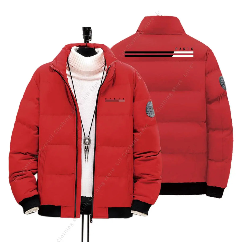 PARIS Graphic Letter Down Jackets Mens Winter Jackets Thick Warm Parkas Coats Clothing Fashion Men Puffer Jacket True to Size - Matrix Studios