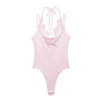 Women's Sexy Nightclub Party Pink Jumpsuit, Spliced Lace Sleeveless Tight-Fitting Jumpsuit, 2026 Fashion Women's Slim Top - Matrix Studios