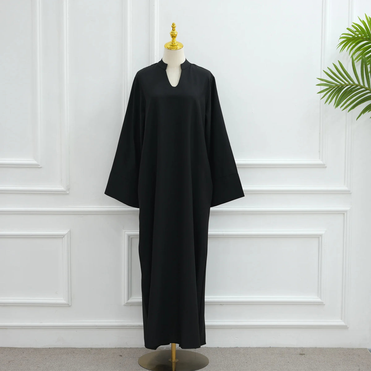 Ramadan Arabic Muslim Women Modest Dress Elegant Eid Dubai Abaya Islam Holiday Loose Outfit New Arrive Plain Turkey Kaftan Robe - Matrix-studios.com