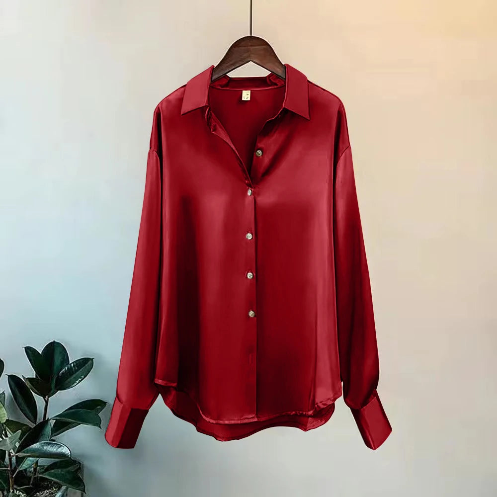 2025Spring Shirt And Blouses New Sweater Cardigans Woman Top Knitted Korean Long Sleeve Lapel Button Elegance Sweet Casual Coats - Matrix-studios.com
