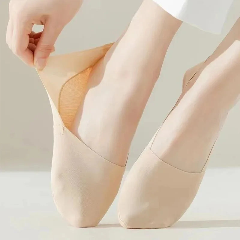 5Pairs Women Socks Breathable Invisible Silicone Non-slip Solid Color Boat Sock Comfortable High Quality No-Show Sox Ultra-thin - Matrix Studios