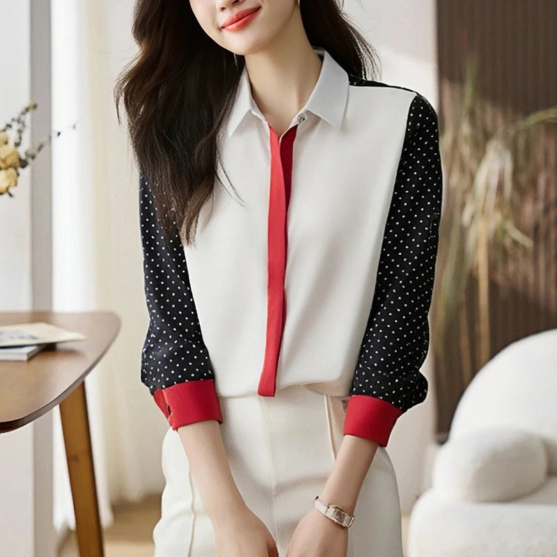 New elegant Women Blouses ladies shirts Blusas Mujer Long Sleeve Shirts causal Tops - Matrix-studios.com