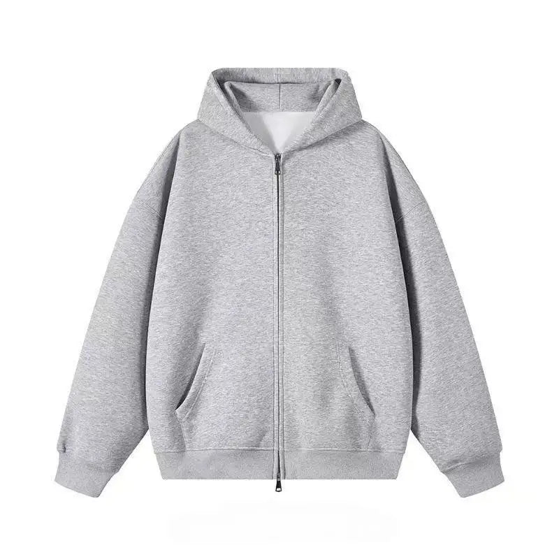 Women Grey Angel Wing Embroidered Hoodie Cute Kawaii Pullover Sweatshirt Wing Decoration Back Y2K Street Harajuku Loose Pullover - Matrix Studios