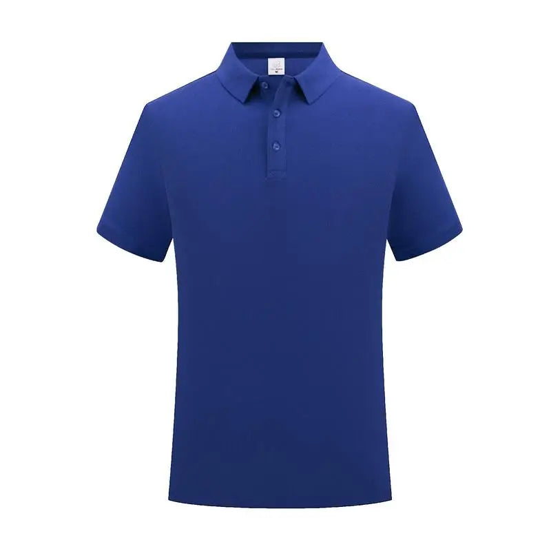 100% Cotton Classic Uniform Work Men And Women Golf Polo Shirts Custom Print Design Brand Text Tops Button Down Lapel Shirt - Matrix-studios.com