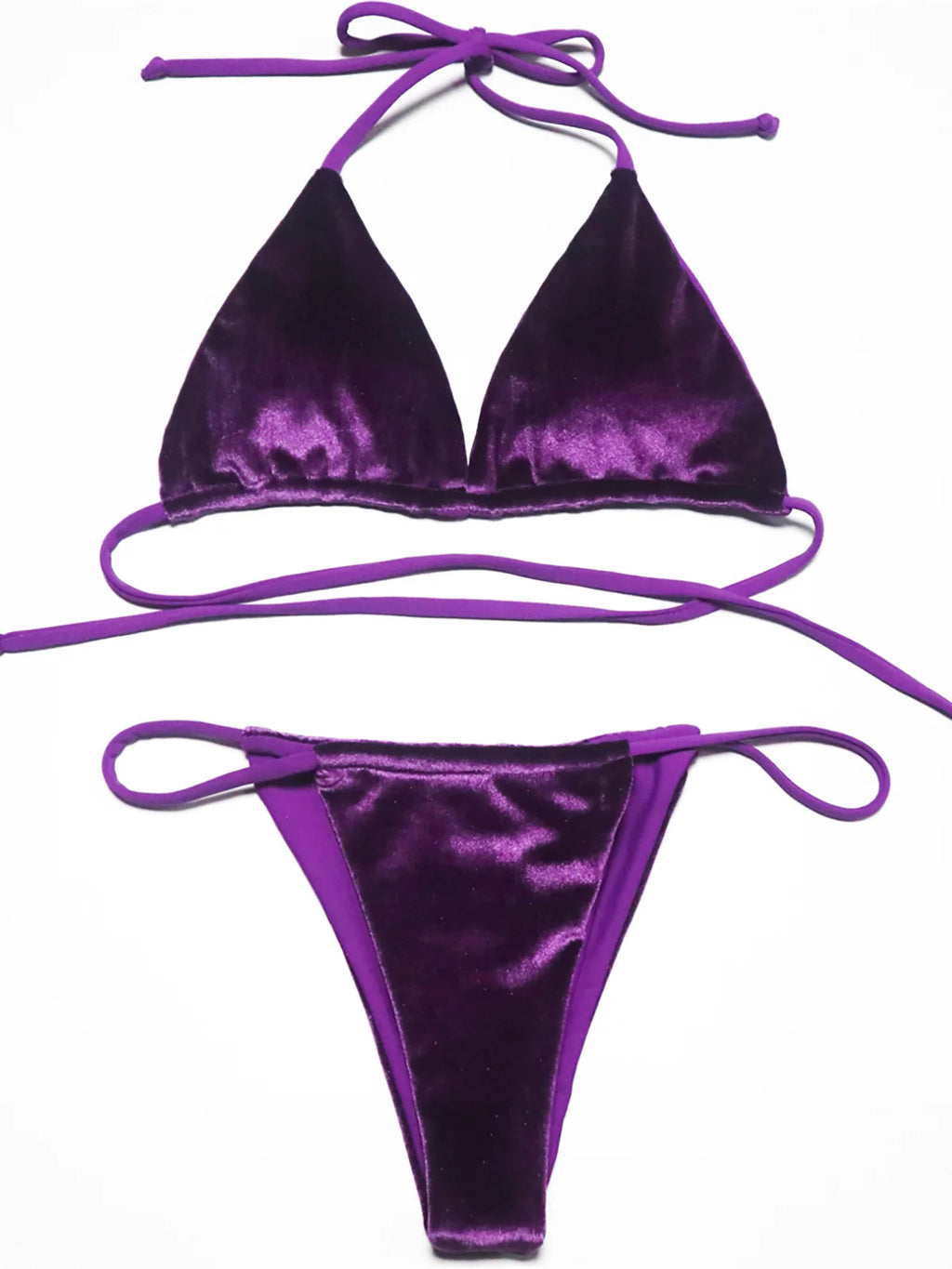 12 Colors Halter High Leg Cut Padded Bikini Women Swimwear Female Swimsuit Two-Pieces Bikini Set Bather Bathing Suit Swim K5974 - Matrix-studios.com