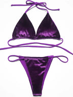 12 Colors Halter High Leg Cut Padded Bikini Women Swimwear Female Swimsuit Two-Pieces Bikini Set Bather Bathing Suit Swim K5974 - Matrix-studios.com