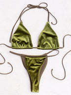 12 Colors Halter High Leg Cut Padded Bikini Women Swimwear Female Swimsuit Two-Pieces Bikini Set Bather Bathing Suit Swim K5974 - Matrix-studios.com