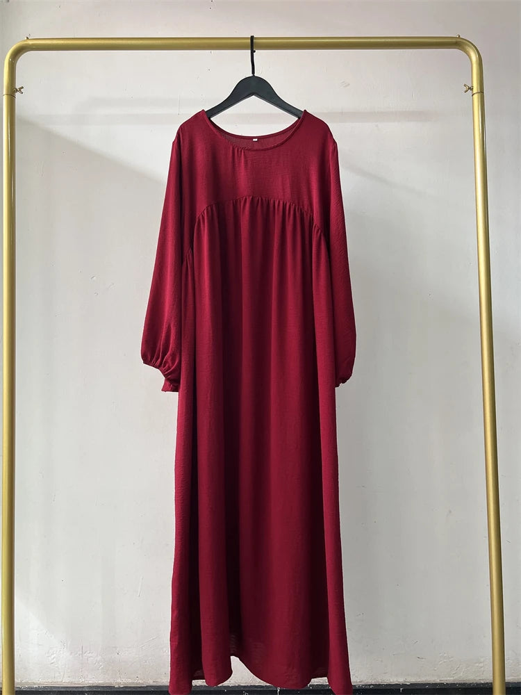 Eid Plain Modest Khimar Abaya Dubai 2024 Muslim Islam Arabic Palestine Abayas For Women Kaftan Dress Caftan Robe Femme Musulmane - Matrix-studios.com