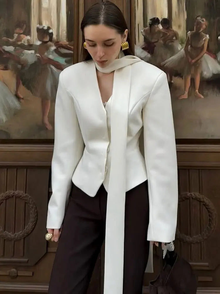 Tossy 3 Piece-Set Female Suit Mini Skirt Elegant Striped Commute Patchwork Fashion Luxury V-Neck Party Looks For Women Suit Sets - Matrix-studios.com