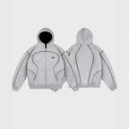 European and American fashion brand top personality line men hoodie high street trend casual sports suit couple loose clothing
