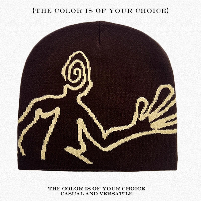 Warm Personal Fashion Street Beanies Outdoor Versatile Skateboard Sports ins New Men Women Niche Jacquard Hikers Knitted Hats