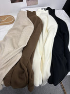 Women's Casual Vintage Knitted Long Sleeve Pullovers 2026 Autumn Winter Fashion Turtleneck Ladies Solid Sweater Woman clothing - Matrix-studios.com