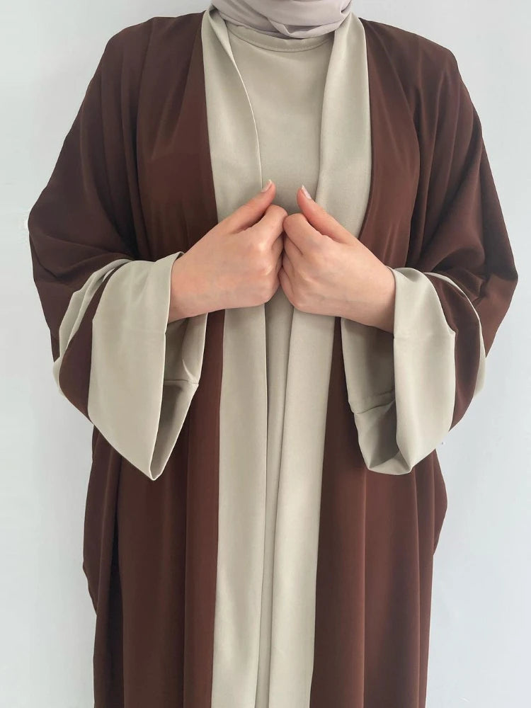 Eid Muslim Dress & Abayas for Women 2 Piece Set Musulman Ensembles Morocco Ramadan Caftan Abaya Kaftan Dubai Arab Long Robe 2024 - Matrix-studios.com