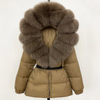 OFTBUY Winter Clothing Puffer Jacket Women Real Fox Fur Hooded Thick Warm 90% White Duck Down Coat Female Parkas Waterproof - Matrix Studios