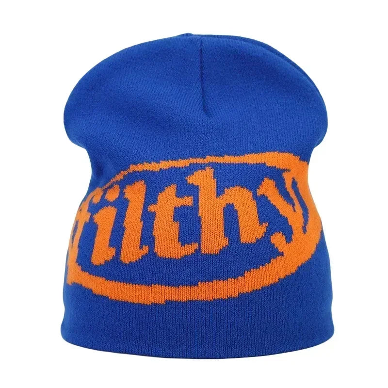 Y2K Letter Knitted Winter Autumn Beanie Cap Men Women Kanye Beanies Gorras Hombre Top Warm Skiing Hat Ear Hats Hip Hop Skullcap - Matrix-studios.com